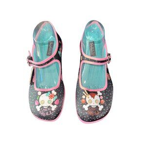 Hot Chocolate Design Chocolaticas Choco Skull Mary Jane Flats Shoes 9 NEW IN BOX